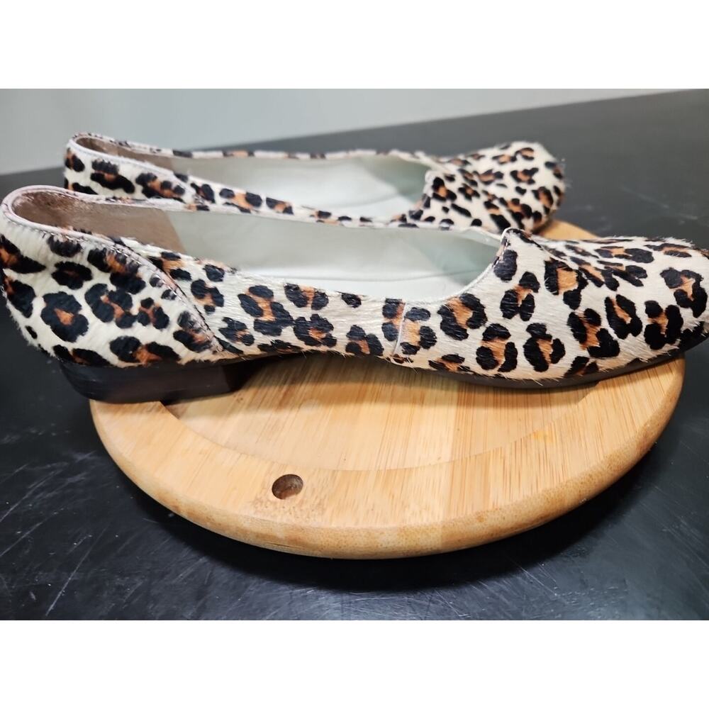 Antonio Melani "SPLENDID" Cheetah‎ Print Textured Leather Ballet Flats W/7 *EUC - Picture 10 of 16